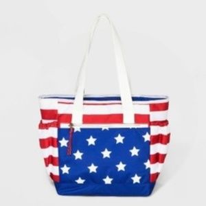 Mad Love Striped Americana Midsize Cooler Tote